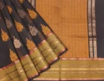 Black Handloom Pure Kovai Cotton Saree