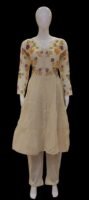 Cream Two Piece Salwar Set