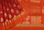 Crimson Red Pure Silk Cotton Saree