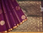 Deep Purple Pure Silk Cotton Saree