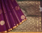 Deep Purple Pure Silk Cotton Saree