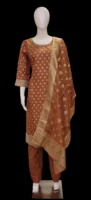 Rust Brown Banarasi Salwar Set