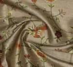Khaki Semi Tussar Saree