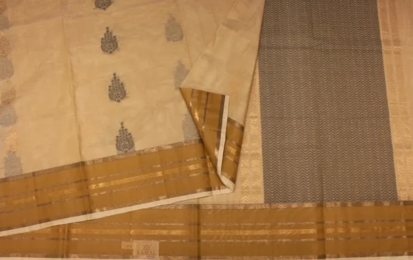 Light Beige Kovai Cotton Saree