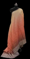 Light Orange Kota Saree