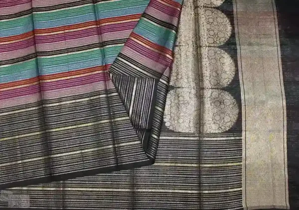 Multicolour Tissue Silk Saree