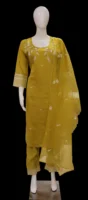 Mustard Yellow Silk Cotton Salwar Set