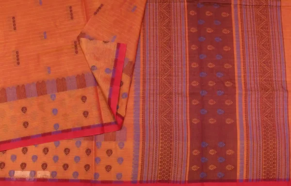 Orange Pure Kovai Cotton Saree