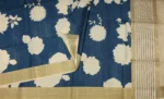 Prussian Blue Semi Tussar Saree