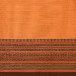 Pure Handloom Peach Apricot Kovai Cotton Saree