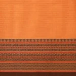 Pure Handloom Peach Apricot Kovai Cotton Saree