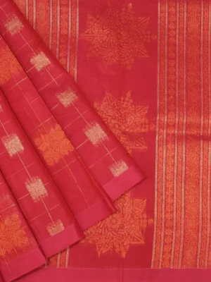 Raspberry Pink Kovai Cotton Saree