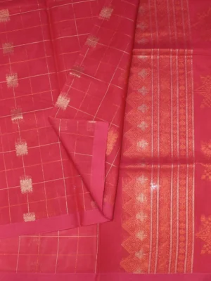 Raspberry Pink Kovai Cotton Saree