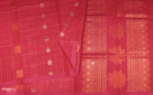Raspberry Pink Kovai Cotton Saree