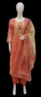 Rust Peach Kota Cotton Salwar Set