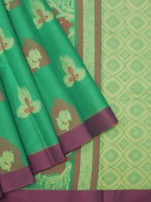 Sea Green Handloom Kovai Cotton Saree