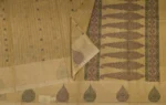 Pure Handloom Kovai Cotton Saree In Warm Beige