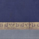 Pure Handloom Kovai Cotton Saree In Dark Violet