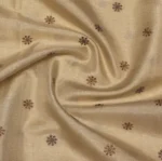 Off White Ivory Beige Semi Tussar Saree