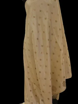 Sandal Beige Semi Tussar Saree