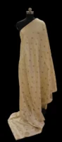 Sandal Beige Semi Tussar Saree
