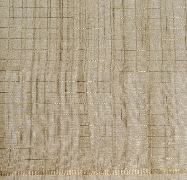 Sandal Beige Semi Tussar Saree
