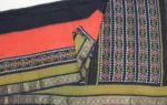 Black Chappa Tussar Saree