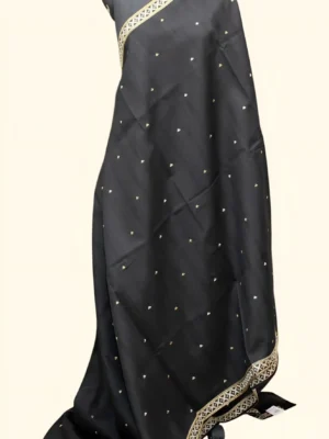 Black Semi Tussar Saree