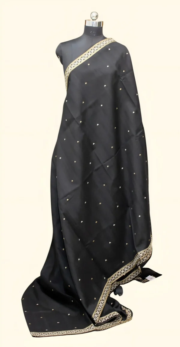 Black Semi Tussar Saree