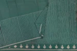 Bottle Green Chinon Saree