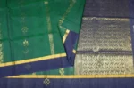 Bottle Green Pure Silk Cotton Saree