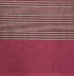 Deep Maroon Pure Temple Cotton Saree