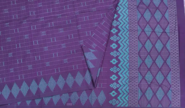 Deep Purple Pure Kovai Cotton Saree