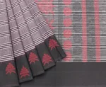 Deep Purple Pure Temple Cotton Saree