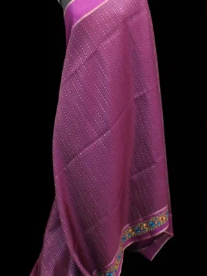 Ghicha Tussar Saree with Floral Threadwork