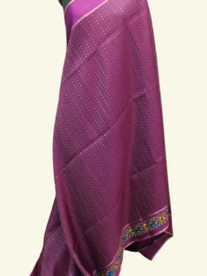 Ghicha Tussar Saree with Floral Threadwork