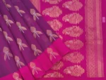 Grape Purple Pure Silk Cotton Saree