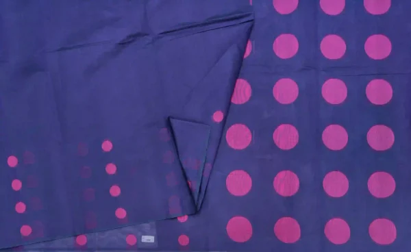 Indigo Blue Pure Kovai Cotton Saree