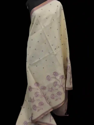 Light Lavender Kota Checks Saree