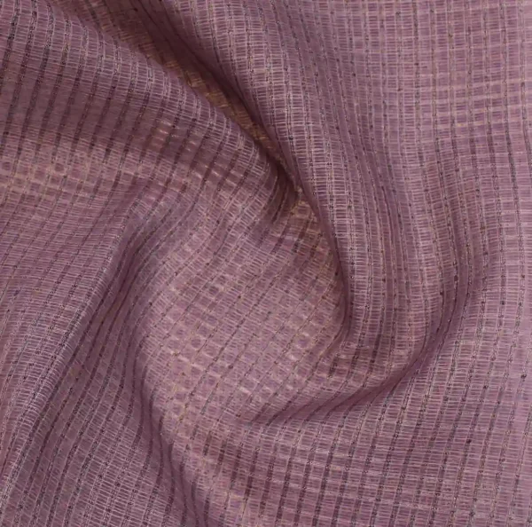 Light Lavender Kota Checks Saree