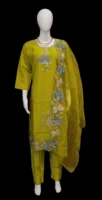 Lime Green Three Piece Salwar Set