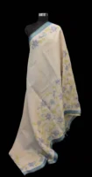 Pastel Blue Tissue Linen Saree