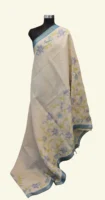 Pastel Blue Tissue Linen Saree
