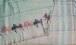 Pastel Sea Green Linen SareePastel Sea Green Line Saree