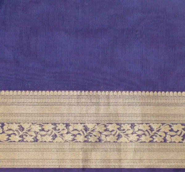 Peacock Blue Pure Silk Cotton Saree