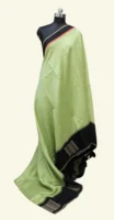Pistachio Green Matka Tussar Saree