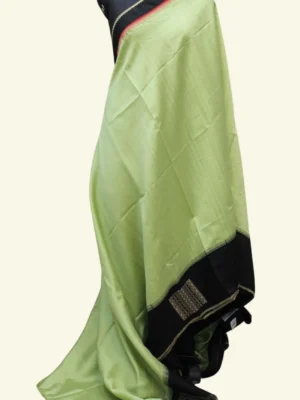 Pistachio Green Matka Tussar Saree