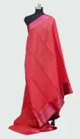Raspberry Pink Semi Chanderi Saree