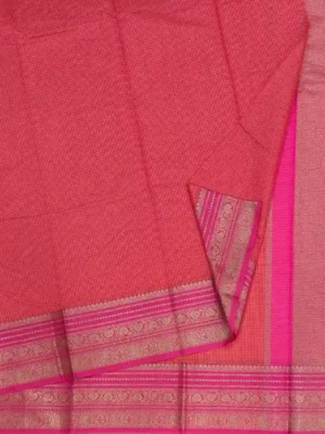 Raspberry Pink Semi Chanderi Saree CLOSEUP