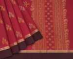 Raspberry Red Pure Kovai Cotton Saree